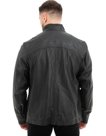  Γνήσιο Ανδρικό Δερμάτινο Μπουφάν - Z538