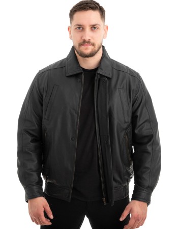  Γνήσιο Ανδρικό Δερμάτινο Μπουφάν - Z543