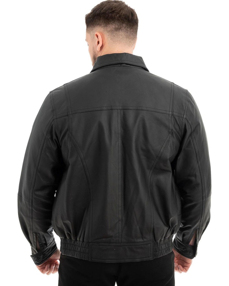  Γνήσιο Ανδρικό Δερμάτινο Μπουφάν - Z543