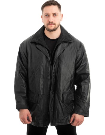  Γνήσιο Ανδρικό Δερμάτινο Μπουφάν - Z544