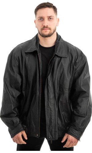  Γνήσιο Ανδρικό Δερμάτινο Μπουφάν - Z545