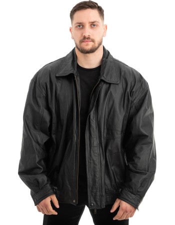  Γνήσιο Ανδρικό Δερμάτινο Μπουφάν - Z545