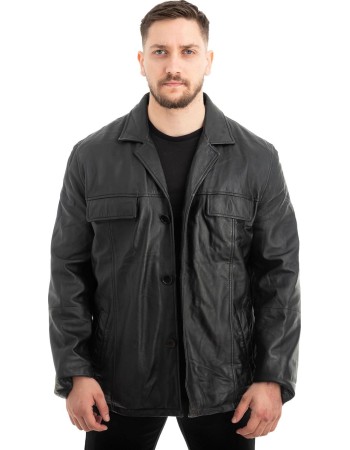 Γνήσιο Ανδρικό Δερμάτινο Σακάκι - Z553