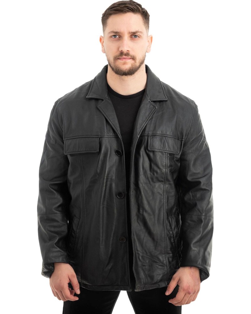 Γνήσιο Ανδρικό Δερμάτινο Σακάκι - Z553