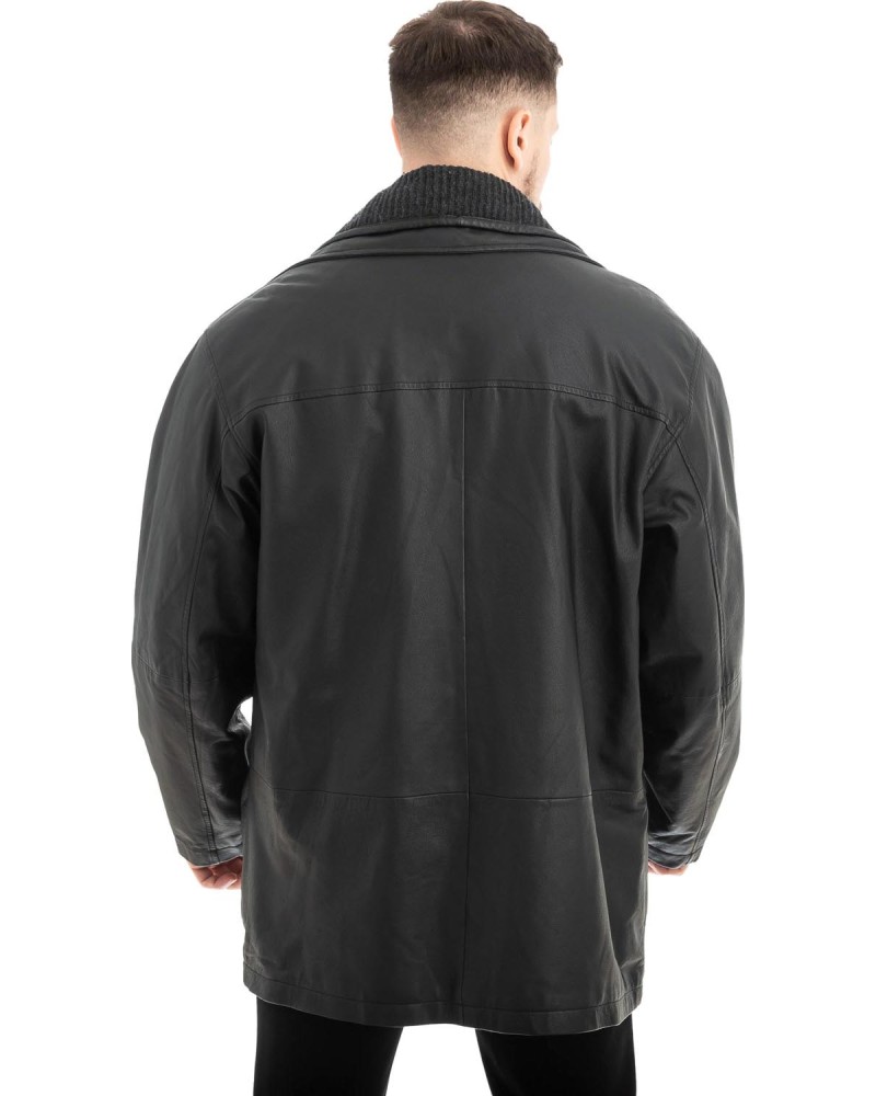  Γνήσιο Ανδρικό Δερμάτινο Μπουφάν - Z554