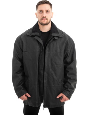  Γνήσιο Ανδρικό Δερμάτινο Μπουφάν - Z556