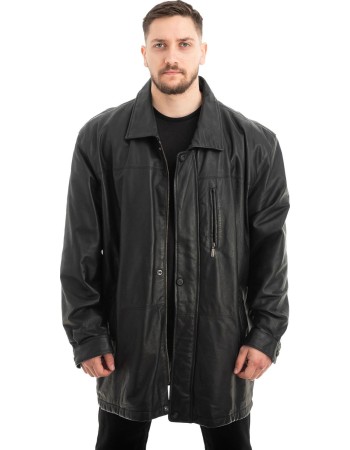  Γνήσιο Ανδρικό Δερμάτινο Μπουφάν - Z558