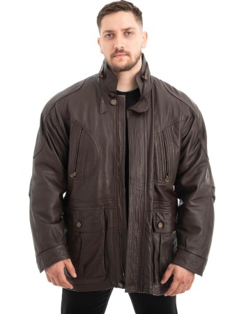  Γνήσιο Ανδρικό Δερμάτινο Μπουφάν - Z560