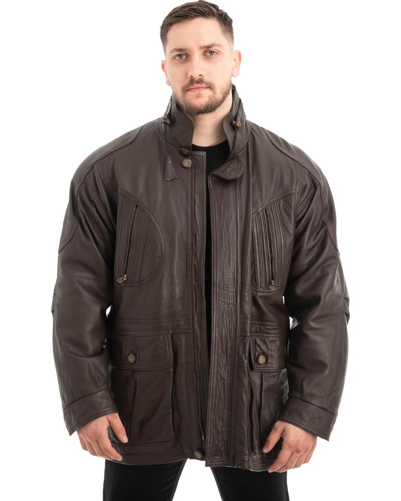  Γνήσιο Ανδρικό Δερμάτινο Μπουφάν - Z560