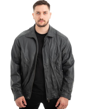  Γνήσιο Ανδρικό Δερμάτινο Μπουφάν - Z561