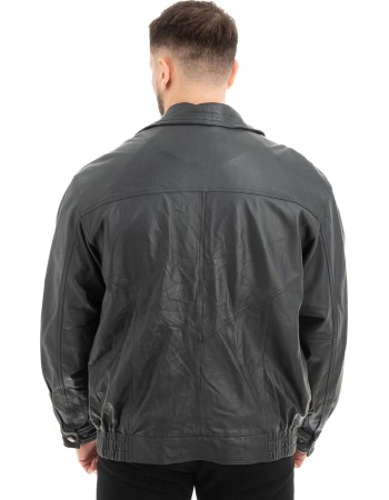  Γνήσιο Ανδρικό Δερμάτινο Μπουφάν - Z561