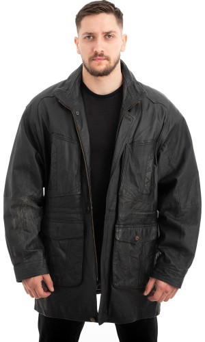  Γνήσιο Ανδρικό Δερμάτινο Μπουφάν - Z565
