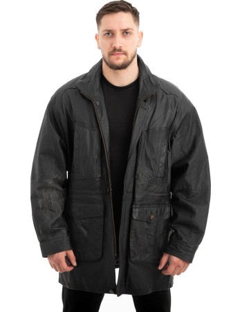  Γνήσιο Ανδρικό Δερμάτινο Μπουφάν - Z565