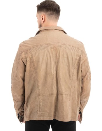  Γνήσιο Ανδρικό Δερμάτινο Μπουφάν - Z566