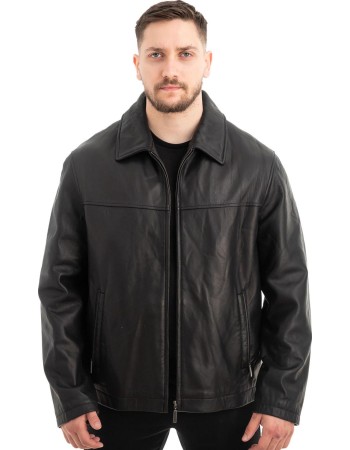  Γνήσιο Ανδρικό Δερμάτινο Μπουφάν - Z569