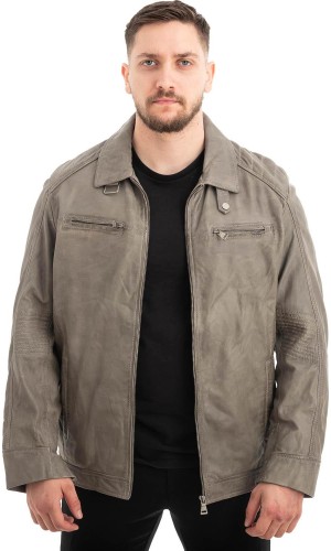  Γνήσιο Ανδρικό Δερμάτινο Μπουφάν - Z570