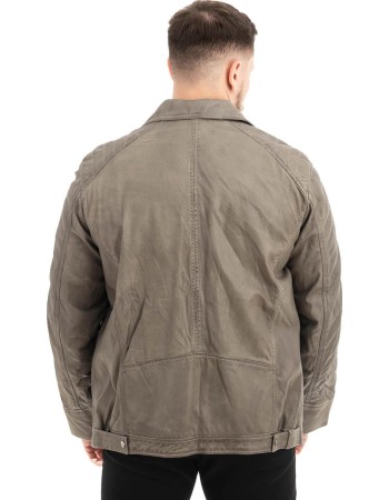  Γνήσιο Ανδρικό Δερμάτινο Μπουφάν - Z570