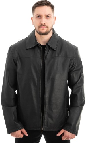  Γνήσιο Ανδρικό Δερμάτινο Μπουφάν - Z573