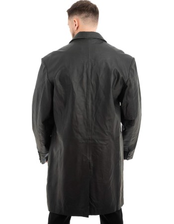Γνήσιο Ανδρικό Δερμάτινο Παλτό - Z577