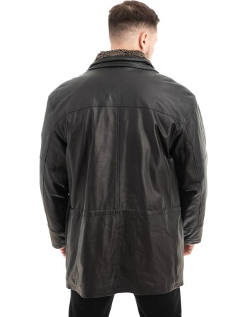  Γνήσιο Ανδρικό Δερμάτινο Μπουφάν - Z580