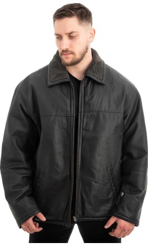  Γνήσιο Ανδρικό Δερμάτινο Μπουφάν - Z581