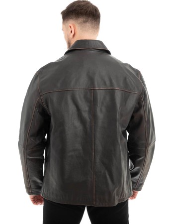  Γνήσιο Ανδρικό Δερμάτινο Μπουφάν - Z582