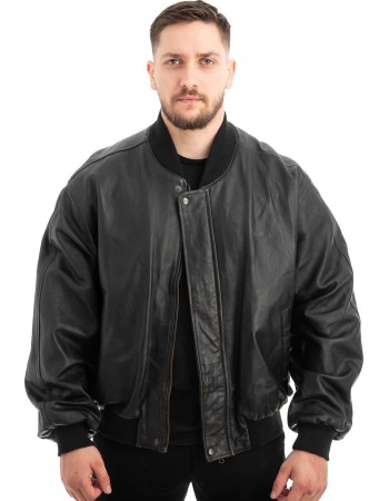  Γνήσιο Ανδρικό Δερμάτινο Μπουφάν - Z583