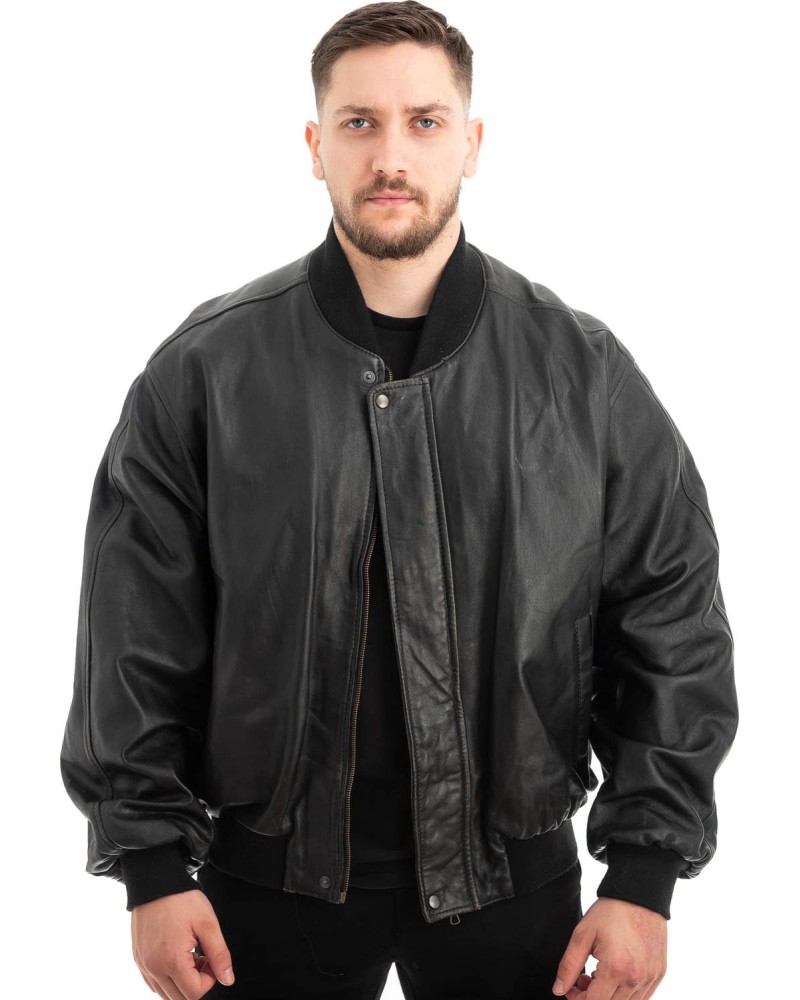  Γνήσιο Ανδρικό Δερμάτινο Μπουφάν - Z583
