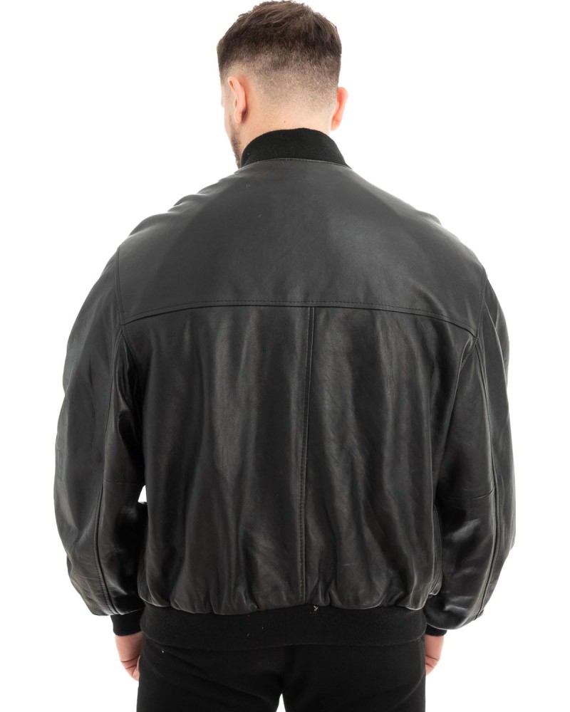  Γνήσιο Ανδρικό Δερμάτινο Μπουφάν - Z583