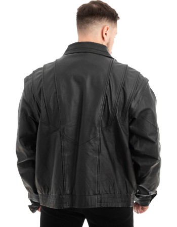  Γνήσιο Ανδρικό Δερμάτινο Μπουφάν - Z587