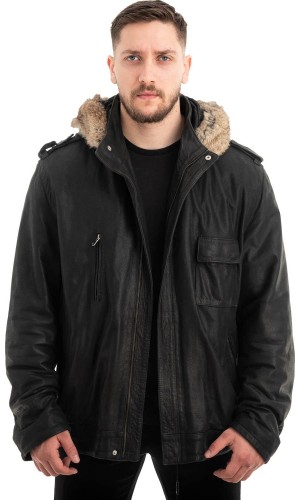  Γνήσιο Ανδρικό Δερμάτινο Μπουφάν - Z588