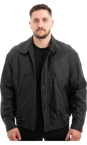  Γνήσιο Ανδρικό Δερμάτινο Μπουφάν - Z590