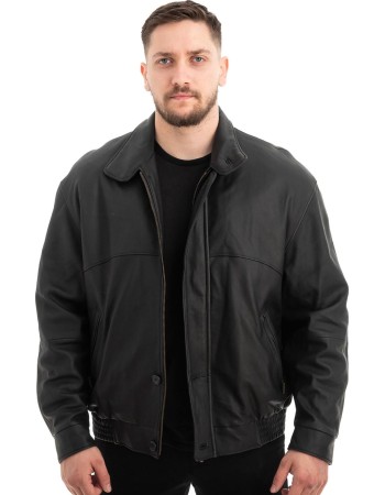  Γνήσιο Ανδρικό Δερμάτινο Μπουφάν - Z590