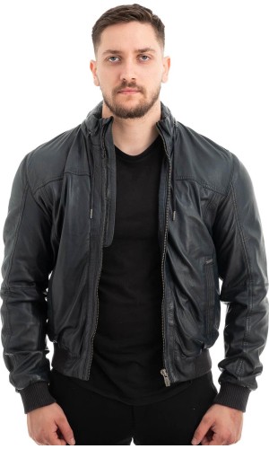  Γνήσιο Ανδρικό Δερμάτινο Μπουφάν - Z591