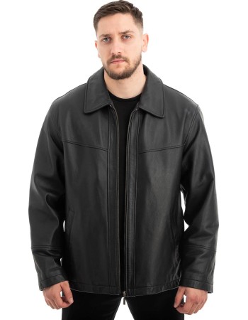  Γνήσιο Ανδρικό Δερμάτινο Μπουφάν - Z592