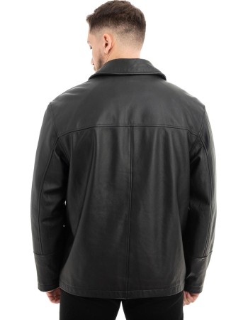  Γνήσιο Ανδρικό Δερμάτινο Μπουφάν - Z592