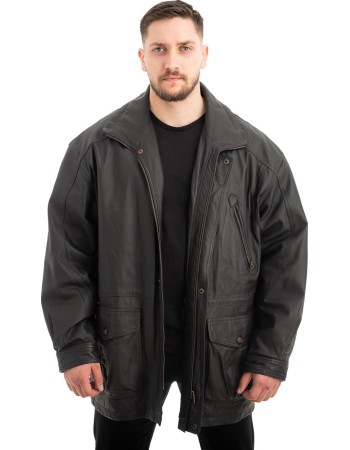  Γνήσιο Ανδρικό Δερμάτινο Μπουφάν - Z594