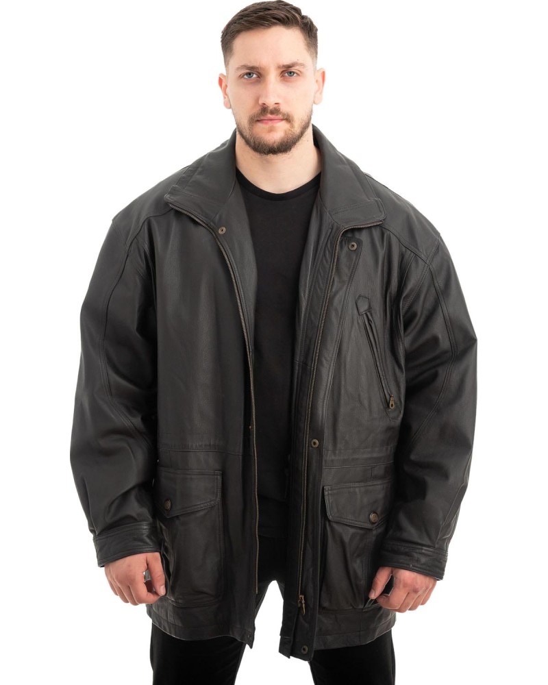  Γνήσιο Ανδρικό Δερμάτινο Μπουφάν - Z594