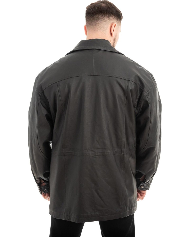  Γνήσιο Ανδρικό Δερμάτινο Μπουφάν - Z594