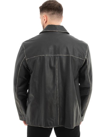  Γνήσιο Ανδρικό Δερμάτινο Μπουφάν - Z595