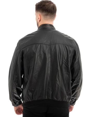  Γνήσιο Ανδρικό Δερμάτινο Μπουφάν - Z599