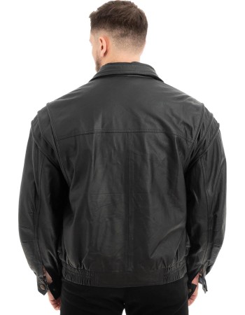  Γνήσιο Ανδρικό Δερμάτινο Μπουφάν - Z601