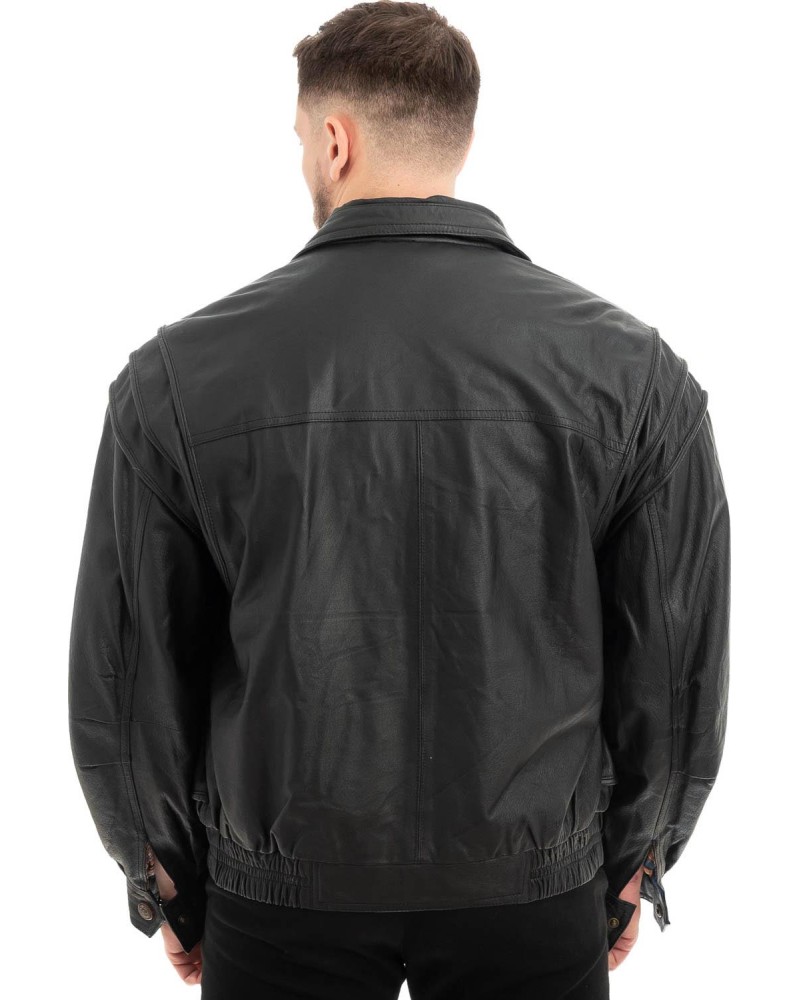  Γνήσιο Ανδρικό Δερμάτινο Μπουφάν - Z601