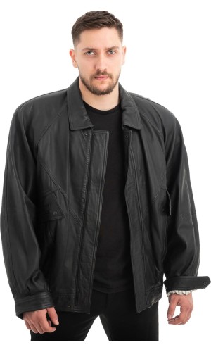  Γνήσιο Ανδρικό Δερμάτινο Μπουφάν - Z603