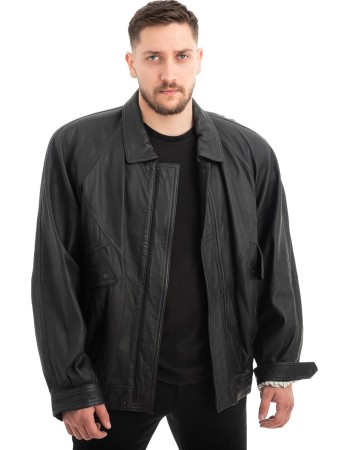  Γνήσιο Ανδρικό Δερμάτινο Μπουφάν - Z603