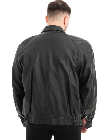  Γνήσιο Ανδρικό Δερμάτινο Μπουφάν - Z603