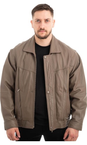  Γνήσιο Ανδρικό Δερμάτινο Μπουφάν - Z605