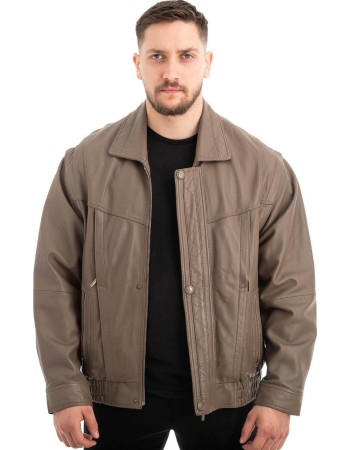  Γνήσιο Ανδρικό Δερμάτινο Μπουφάν - Z605