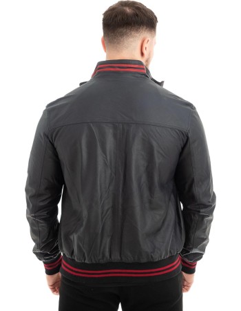  Γνήσιο Ανδρικό Δερμάτινο Μπουφάν - Z606