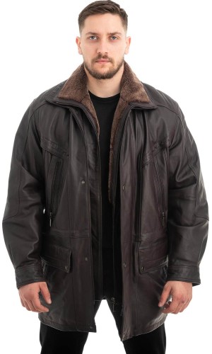  Γνήσιο Ανδρικό Δερμάτινο Μπουφάν - Z608
